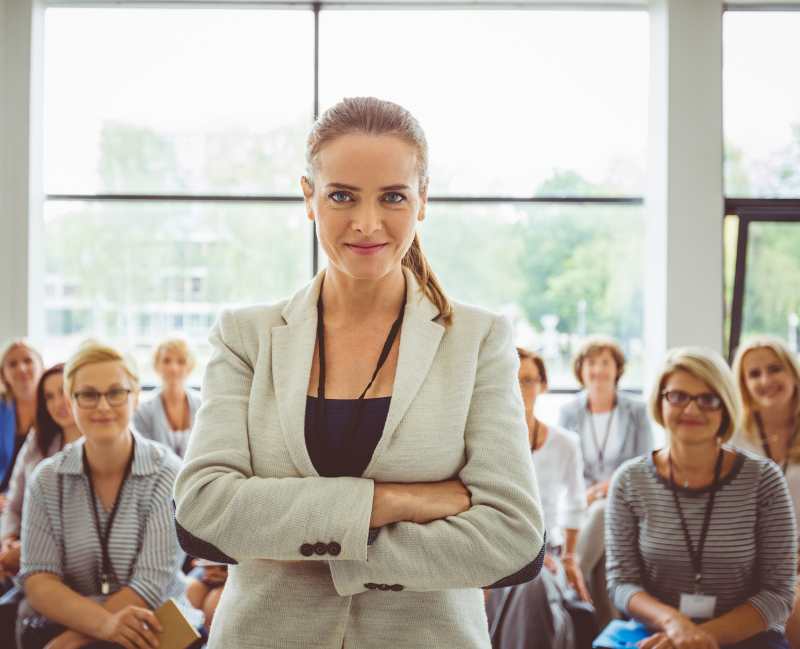 image of a confident business woman